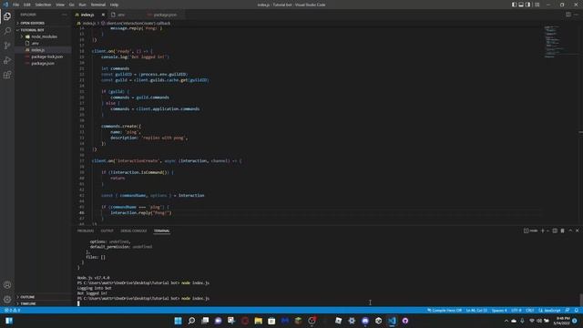 Discord bot tutorial Pt 2. Slash commands смотреть онлайн