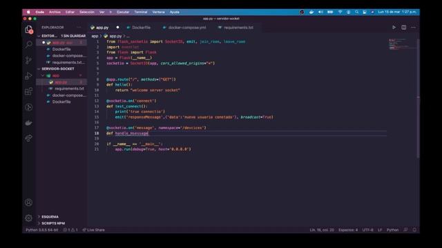 flask, docker y socket con react js смотреть онлайн
