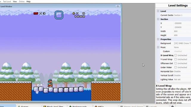 SMBX 1.4.5: Ice Mario Freezing Water Test смотреть онлайн