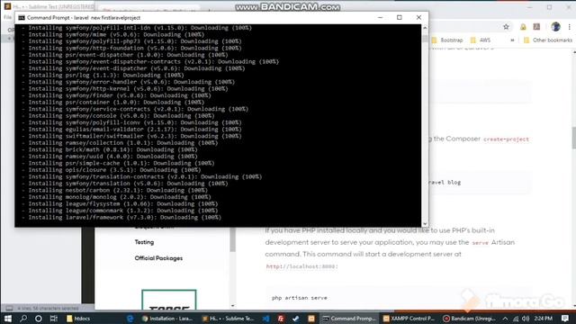How to install composer and create Laravel Project (Cara Install Composer) смотреть онлайн