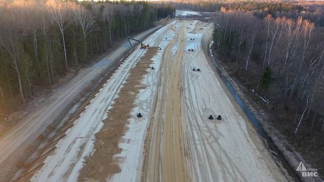Скоростная автодорога Виноградово – Болтино –Тарасовка. Хроника строительства. Ноябрь 2021 смотреть онлайн