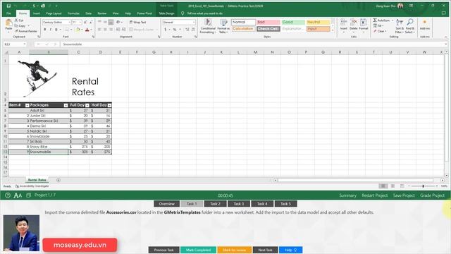 Gmetrix Excel 2019 Giới thiệu смотреть онлайн