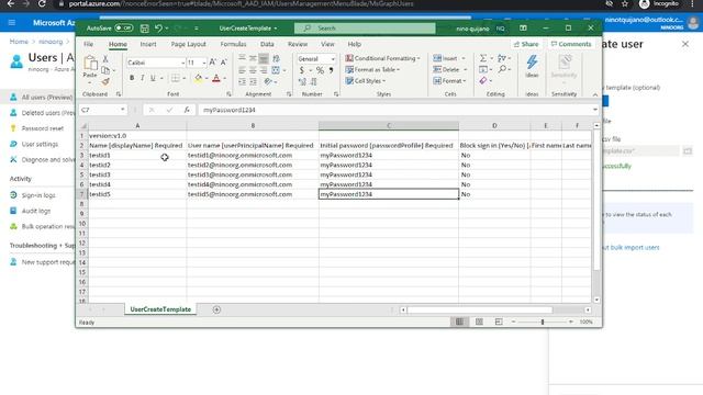 Bulk Create Users in Azure Active Directory смотреть онлайн