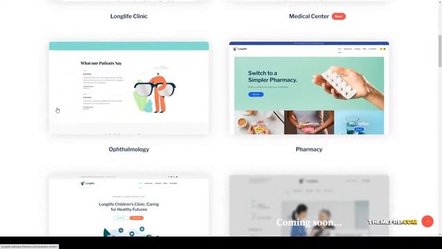 LongLife - Medical WordPress Theme doctor eye care Easy Create Website смотреть онлайн