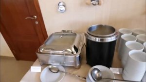 Крым 2022, с. Песчаное, санаторий "Черноморец" 4*, завтрак + обзор здания ресторана.