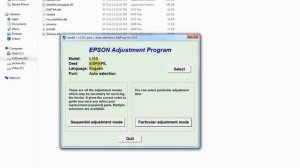 Epson L110 L210 L300 L350 L355 Resetter or Adjustment Program Tutorial
