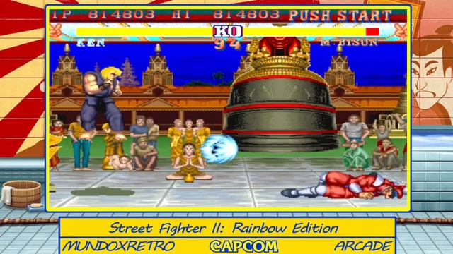 Gameplay Street Fighter II: Rainbow Edition arcade mame смотреть онлайн