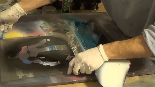 spray paint art IRON MAN TIME LAPSE stencil spray art stencil art смотреть онлайн