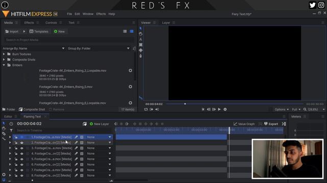 Flaming 3D Text Effect Tutorial | Red's Fx смотреть онлайн
