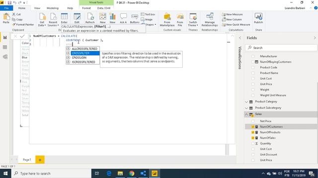 DAX CROSSFILTER - Alterando a direção do relacionamento padrão смотреть онлайн