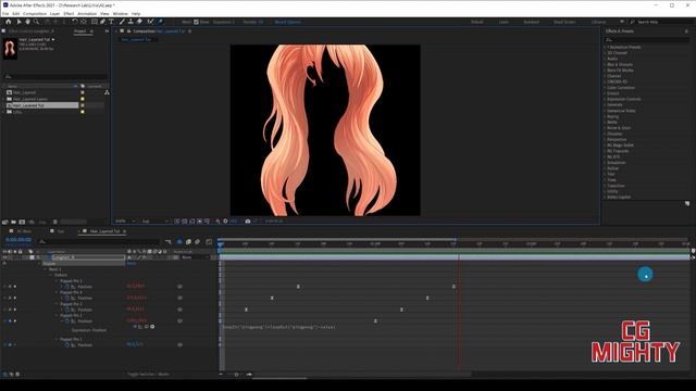 Become a better Hair animator | After effect expression tutorial смотреть онлайн