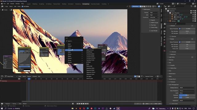 Compositing в Blender | Ноды Denoise, Exposure, Gamma и др. смотреть онлайн