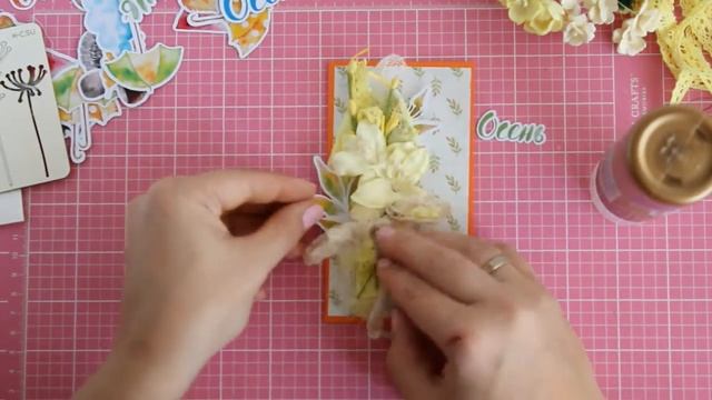 Мастер - класс осенняя открытка+ обзор осенней коллекции от Mona Design смотреть онлайн