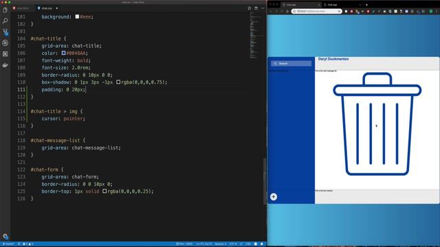 99 Building the chat title section смотреть онлайн