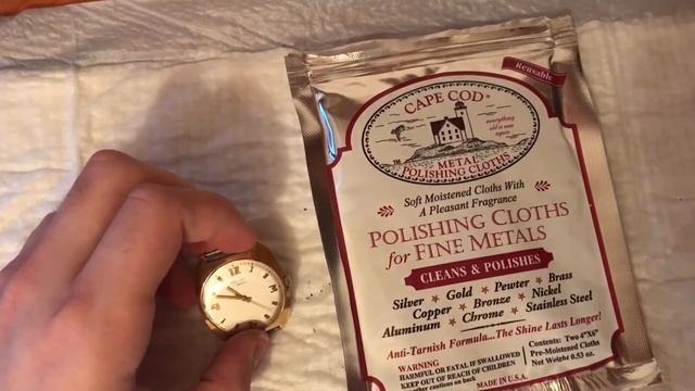 Полировка плексигласа и корпуса часов Полет (покрытие Au20). Салфетки Cape Cod. смотреть онлайн