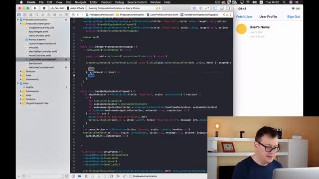 How to Fetch a User Profile Using Firebase Database смотреть онлайн