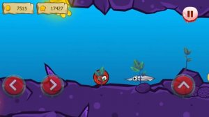 Новый КРАСНЫЙ ШАР под водой, Красныш спасает бабушку, мультик игра, летсплей #78