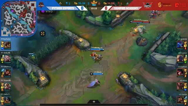 PYTHON ESPORTS VS VAMPIR3 ACADEMY - 2ªDiv - Jornada 3 - WLS - S1 T1 смотреть онлайн