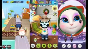 My Talking Tom vs Talking Tom Gold Run vs My Talking Angela Great Makeover For Kids HD
