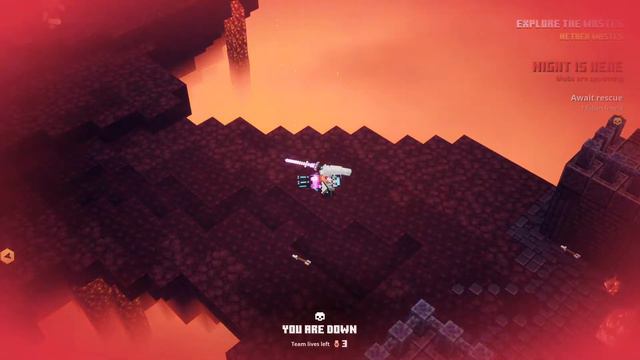 Minecraft dungeons flames of the nether DLC nether wastes #1 смотреть онлайн