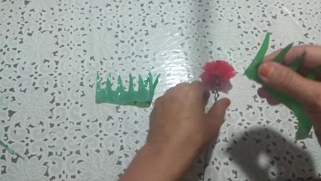 Cалафан пакетдан жуда чиройли  гул ясаш. Цветок из целофанного  пакета. Salafan Paketdan Gul Yasash