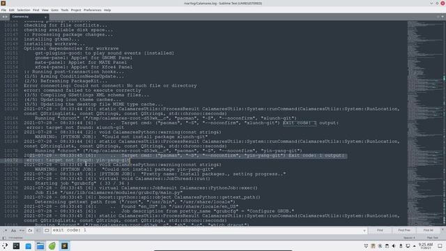 ArcoLinux : 2122 CARLI 10 - Check your calamares log for exit code: 1 - uninstalled applications смотреть онлайн