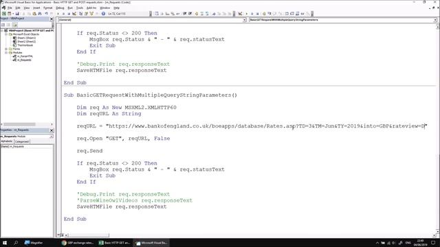 Excel VBA Introduction Part 47.5 - Basic HTTP GET and POST Requests смотреть онлайн