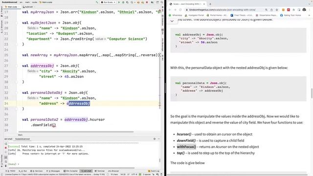 Circe Json Encoding 4 - Manipulating Nested Values смотреть онлайн
