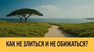 Как не злиться и не обижаться?