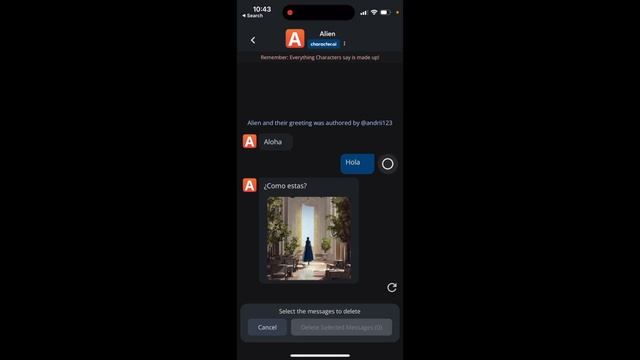 How to remove messages in Character.ai app? смотреть онлайн
