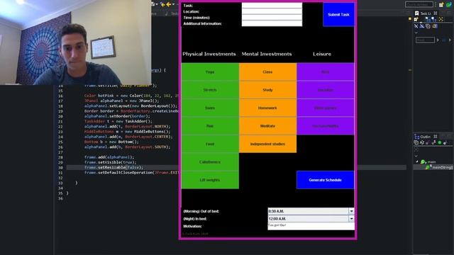 Daily Planner Java Application смотреть онлайн