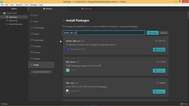 Aprende a instalar, configurar y utilizar atom | parte 1 | instalar paquetes básicos смотреть онлайн