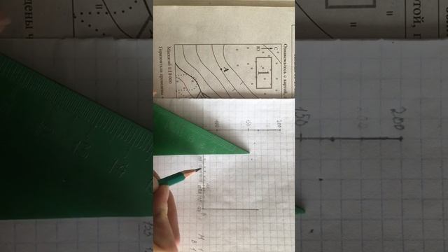 Построение профиля рельефа местности География смотреть онлайн