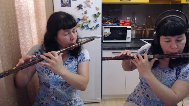 Дуэт флейты Dizi Key C