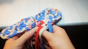 Плетение овального коврика