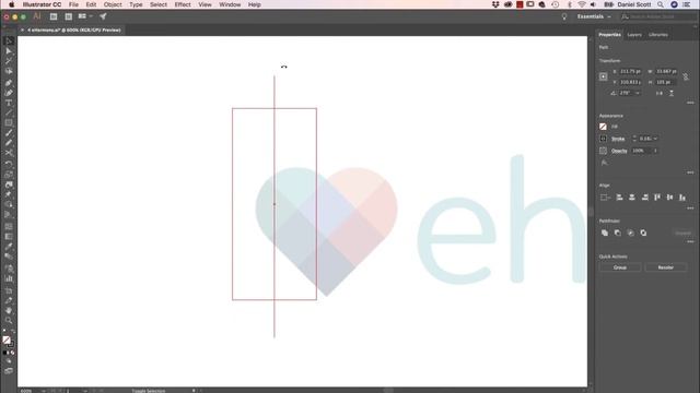Redrawing the eHarmony Logo - Adobe Illustrator CC 2018 [35/39] смотреть онлайн