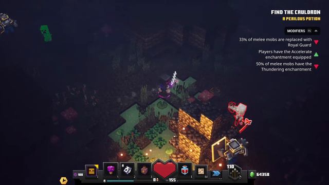 Minecraft Dungeons Spooky Fall Event Daily Trial Ep 15: Royal Guards in the Soggy Swamp смотреть онлайн