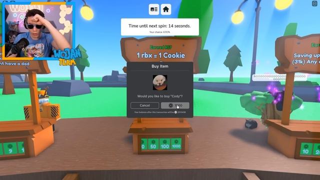 WYGRAŁEM ROBUXY w KOLE FORTUNY w ROBLOX! смотреть онлайн