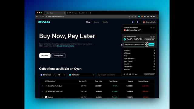 How to connect Cyan Wallet to LooksRare смотреть онлайн