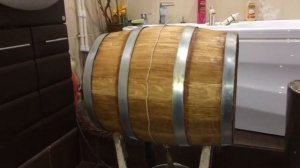 Устранение течи дубовой бочки.