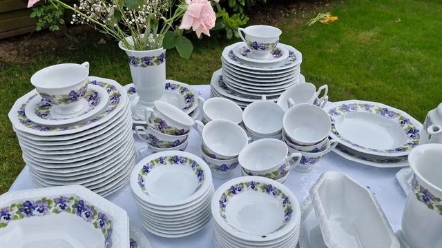 Большой столовый сервиз. Фарфор немецкий Rosenthal обещал показать #фарфор #посуда смотреть онлайн