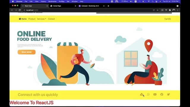 ReactJS Tutorial in hindi | E-commerce App UI Making Tutorial смотреть онлайн