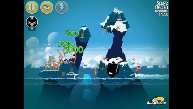 Angry Birds Seasons The Pig Days 3-4 Polar Bear Day 3-Star Walkthrough смотреть онлайн