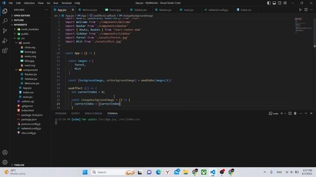 Create an Image carousel for React website | Create a website with React and Vite pt.9 смотреть онлайн