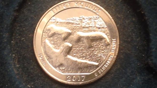 2017 Effigy Mounds Quarter- Part Of The America The Beautiful Series смотреть онлайн
