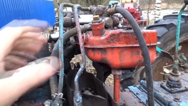 Можно лить отработку в гидравлику трактора???\/what kind of oil to pour into the hydraulics? смотреть онлайн
