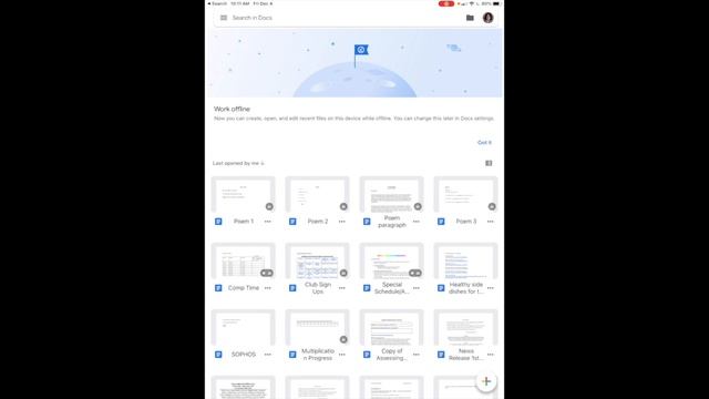 Using Google Docs, Sheets, Slides Offline on iPad смотреть онлайн