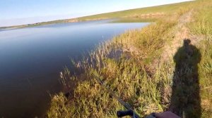 Ловля больших щук на огромный воблер!