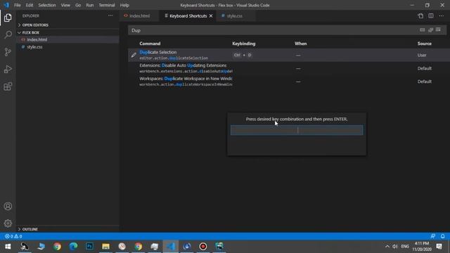 Set Ctrl+D to copy line in VS Code смотреть онлайн