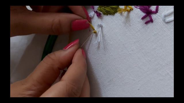 Beautiful Magenta n Mustard wreath| Embroidery using sewing thread смотреть онлайн